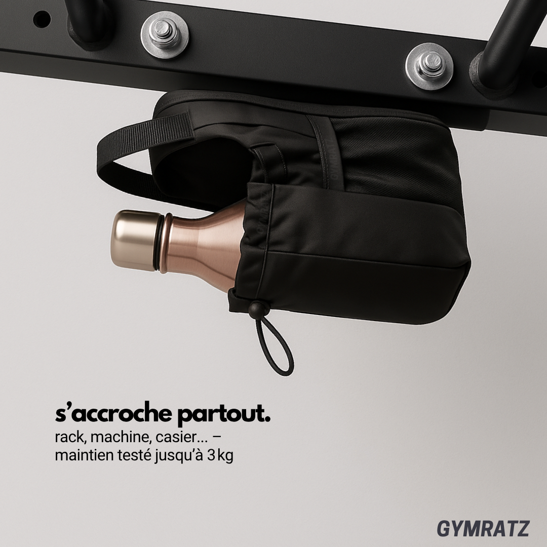 Gymratz - sac magnétique aimanté sur barre de musculation pour salle de sport - accessoire fitness