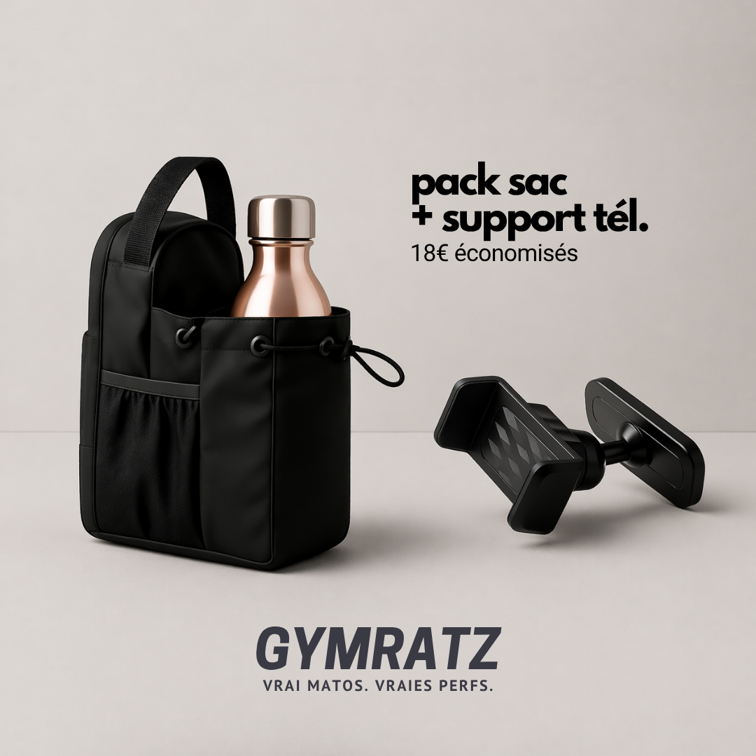 Sac salle de sport aimanté avec poches - accessoire fitness