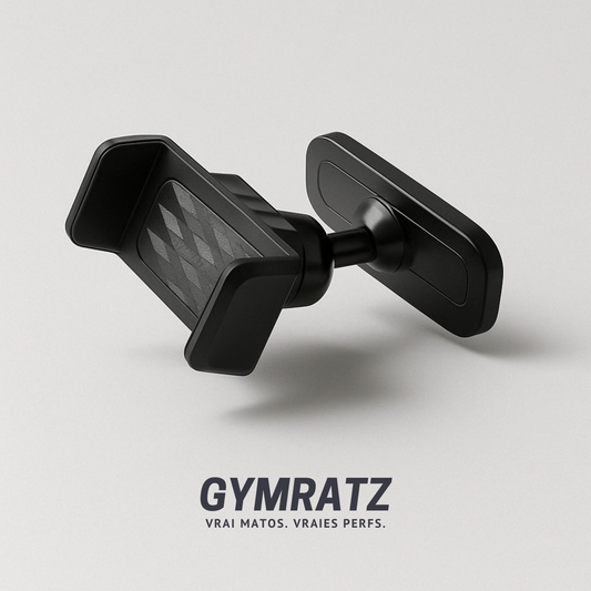 Gymratz - Support de téléphone aimanté rotatif sur barre de musculation pour salle de sport - accessoire fitness