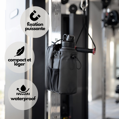 Gymratz - sac magnétique aimanté sur barre de musculation pour salle de sport - accessoire fitness